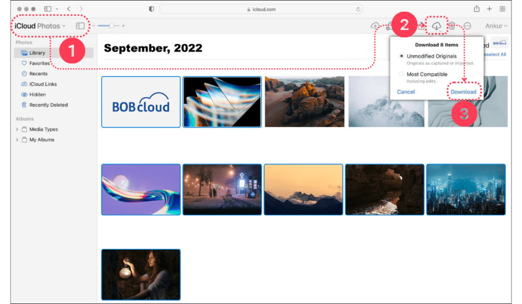 How to Access iCloud Photos via Web Browser